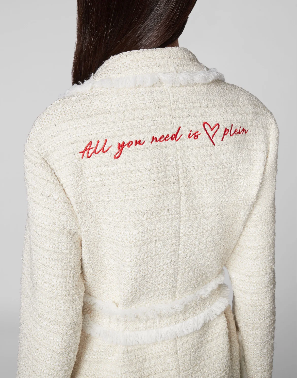 Bouclé Coat Embroidery, цвет: Бежевый