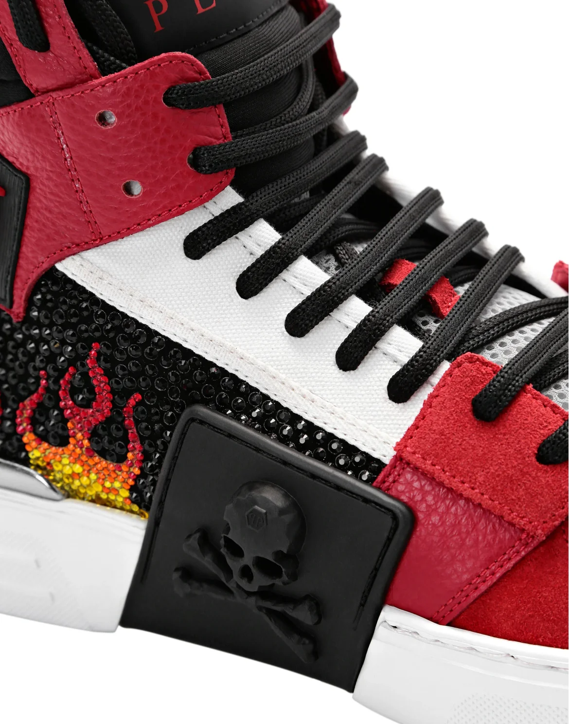Hi-Top Sneakers Flame, цвет: Красный