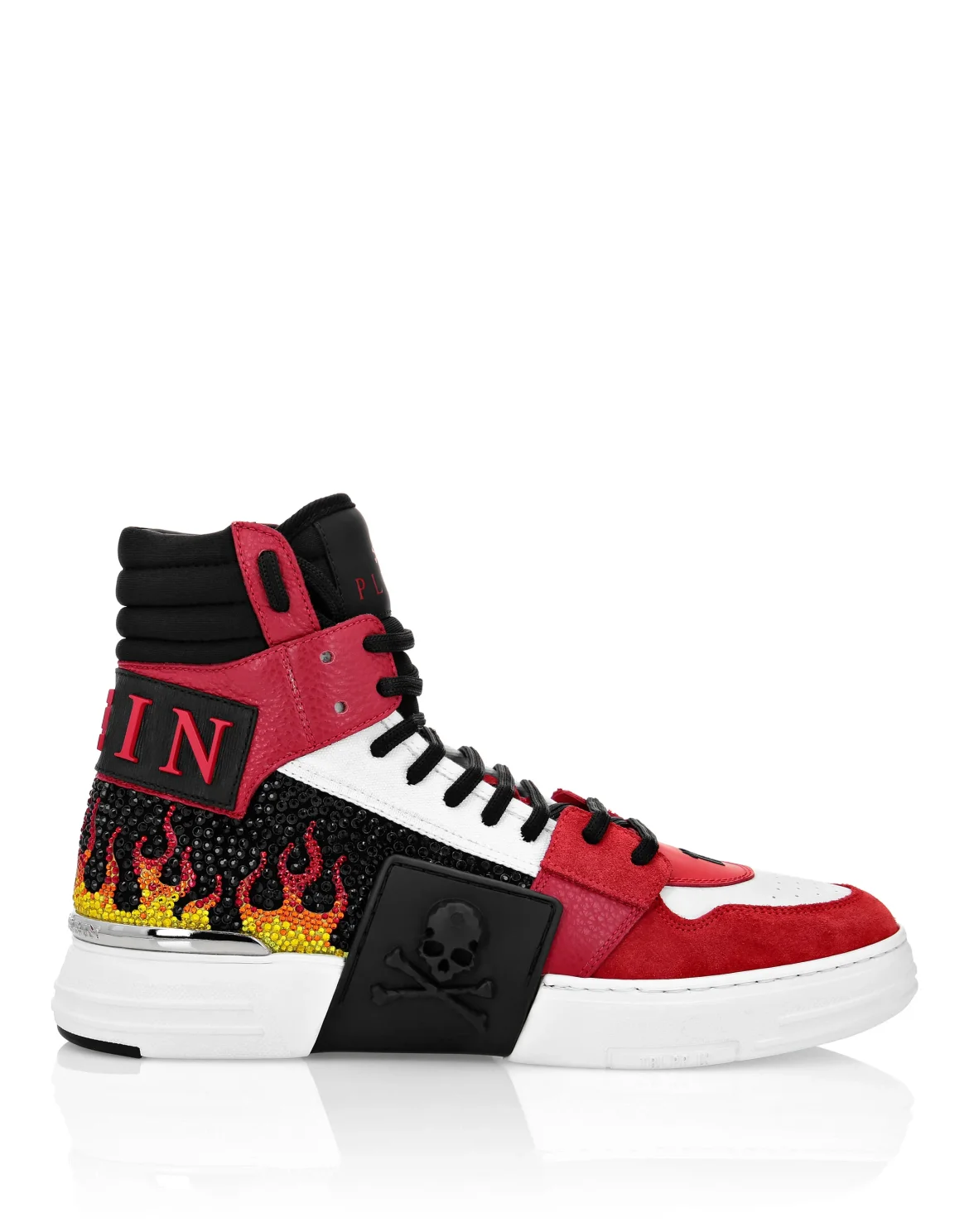 Hi-Top Sneakers Flame, цвет: Красный