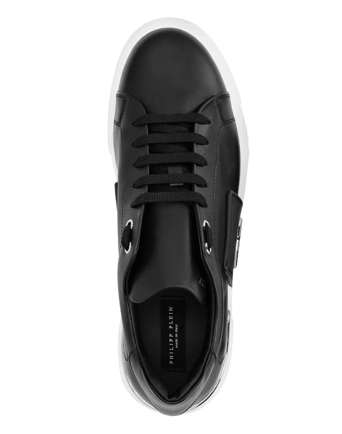 LO-TOP SNEAKERS PHANTOM KICK$ LEATHER Platinum HEXAGON, цвет: Черный
