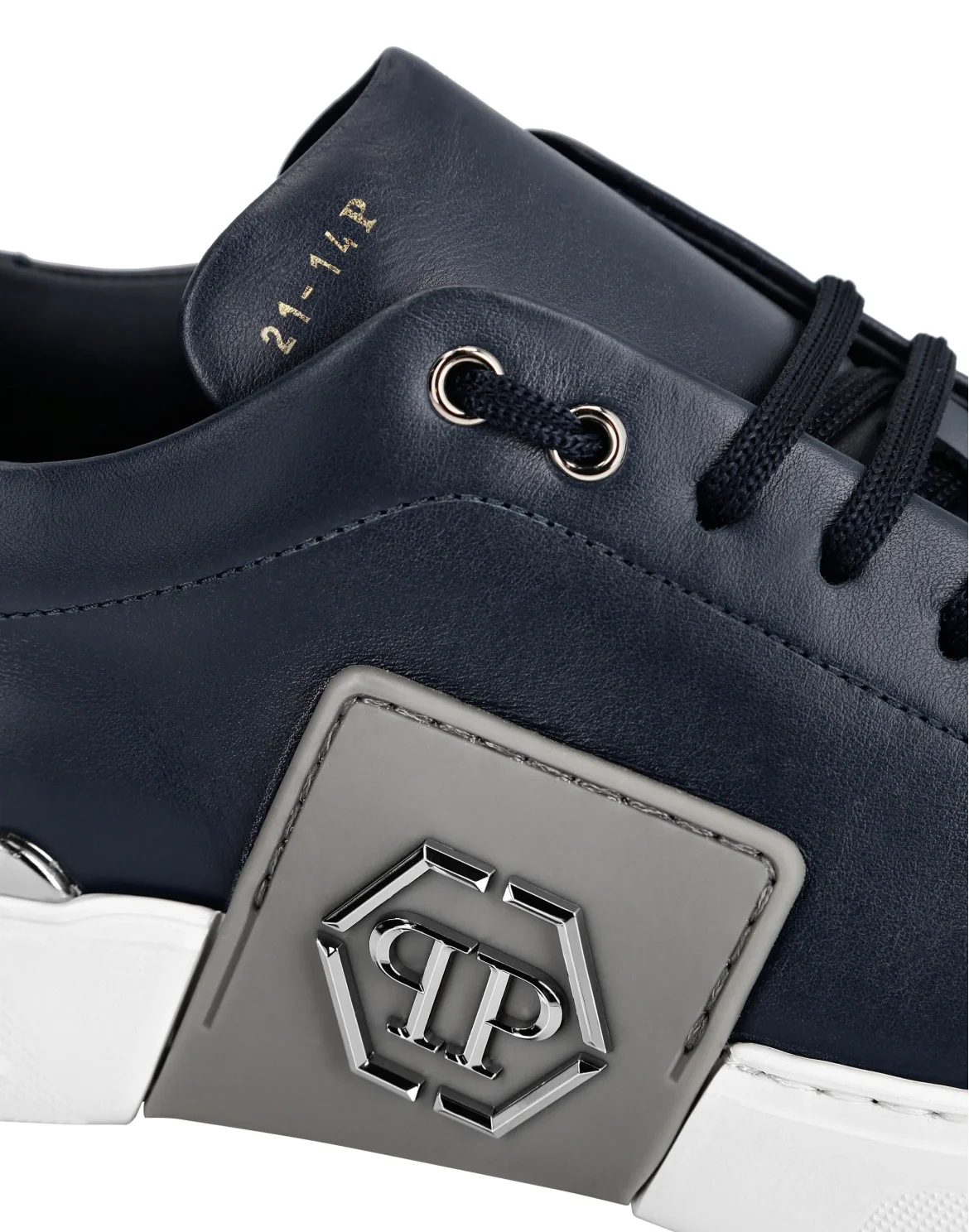 LO-TOP SNEAKERS PHANTOM KICK$ LEATHER Platinum HEXAGON, цвет: Синий