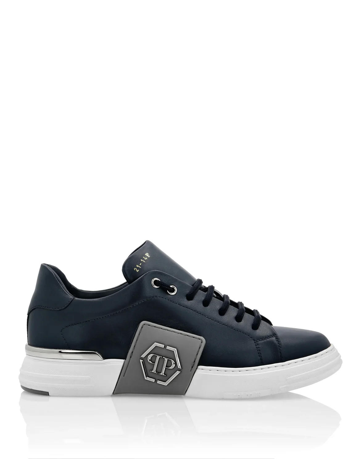 LO-TOP SNEAKERS PHANTOM KICK$ LEATHER Platinum HEXAGON, цвет: Синий
