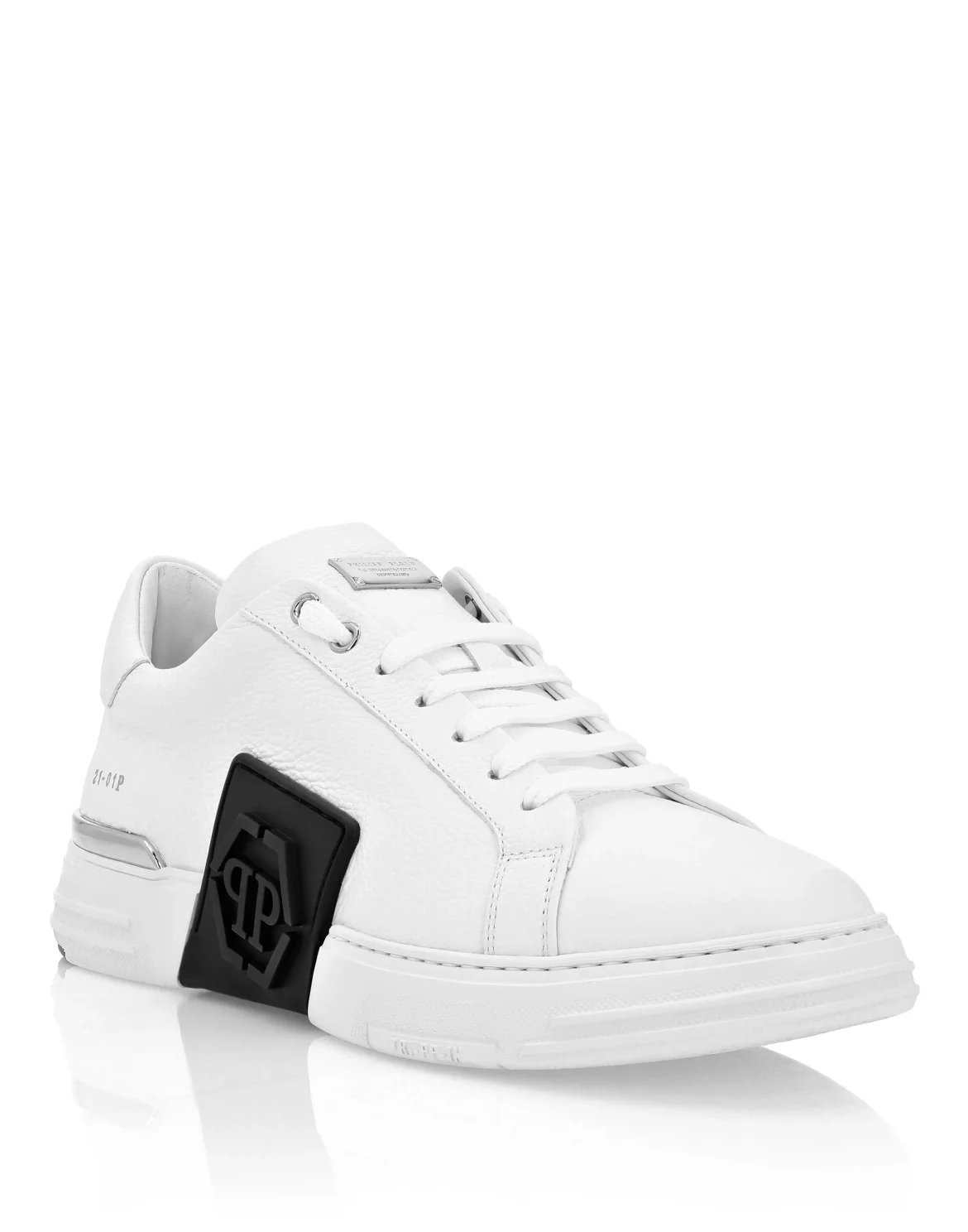 LO-TOP SNEAKERS PHANTOM KICK$ LEATHER HEXAGON, цвет: Белый
