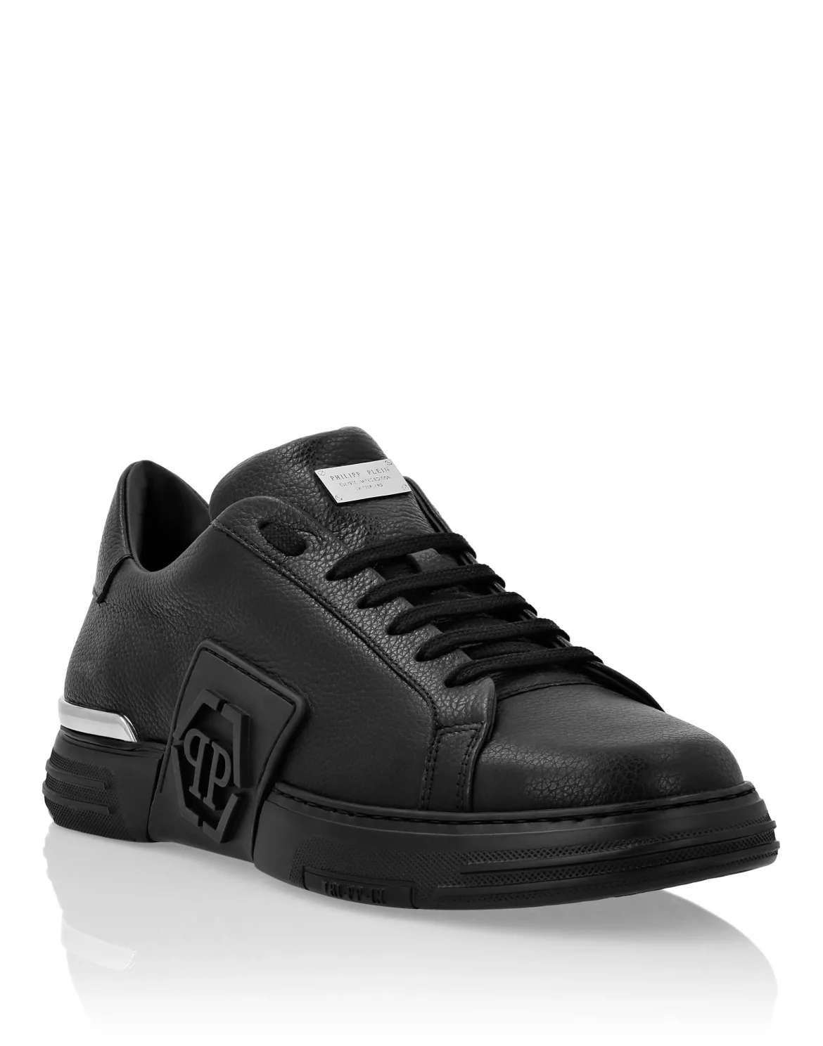 LO-TOP SNEAKERS PHANTOM KICK$ LEATHER HEXAGON, цвет: Черный