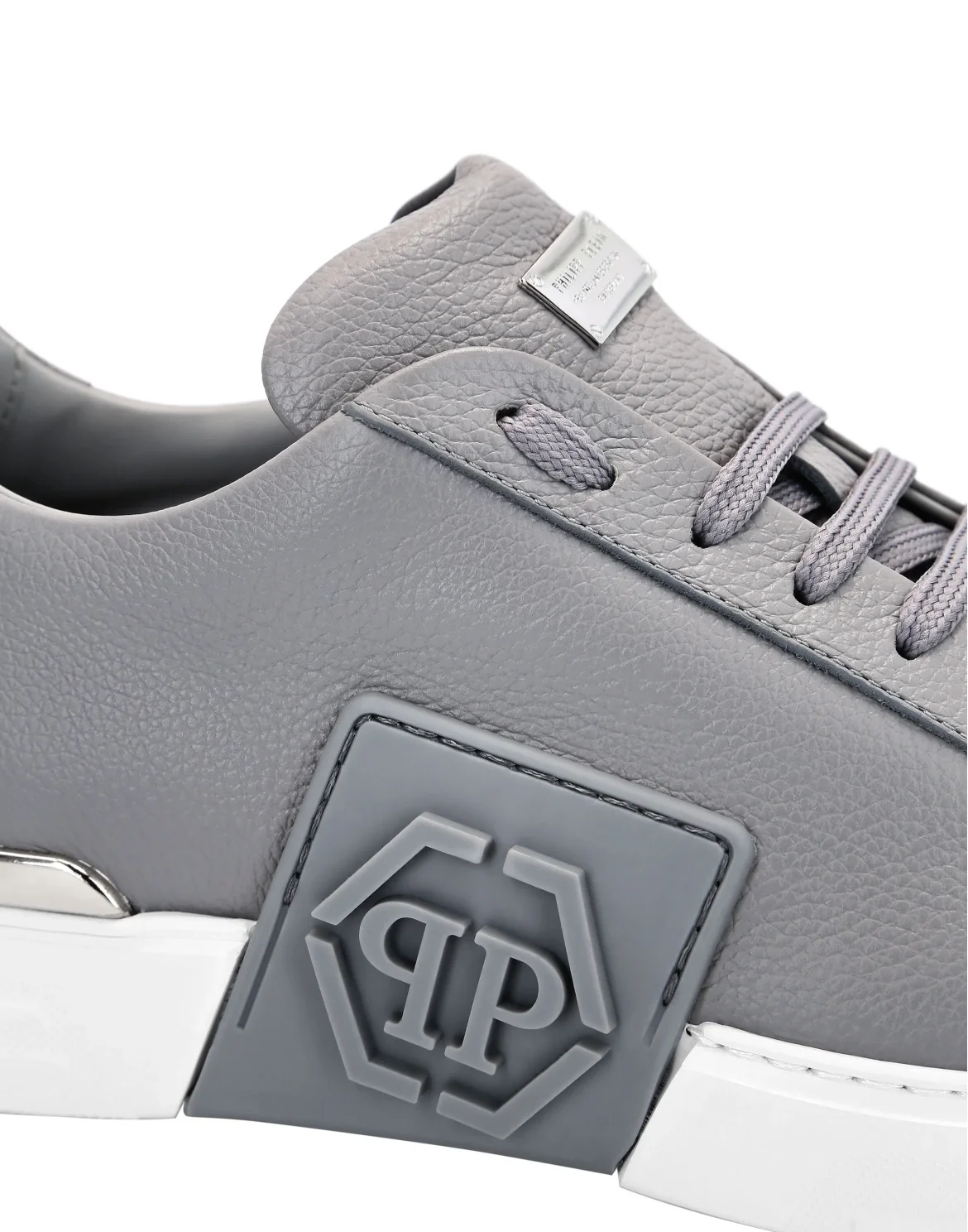 LO-TOP SNEAKERS PHANTOM KICK$ LEATHER HEXAGON, цвет: Серый