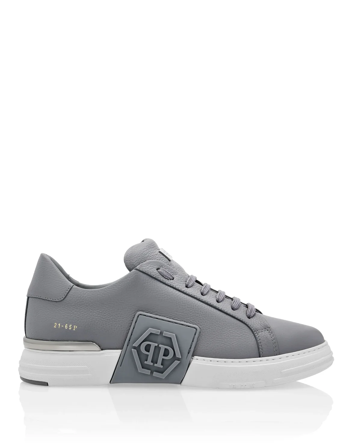 LO-TOP SNEAKERS PHANTOM KICK$ LEATHER HEXAGON, цвет: Серый