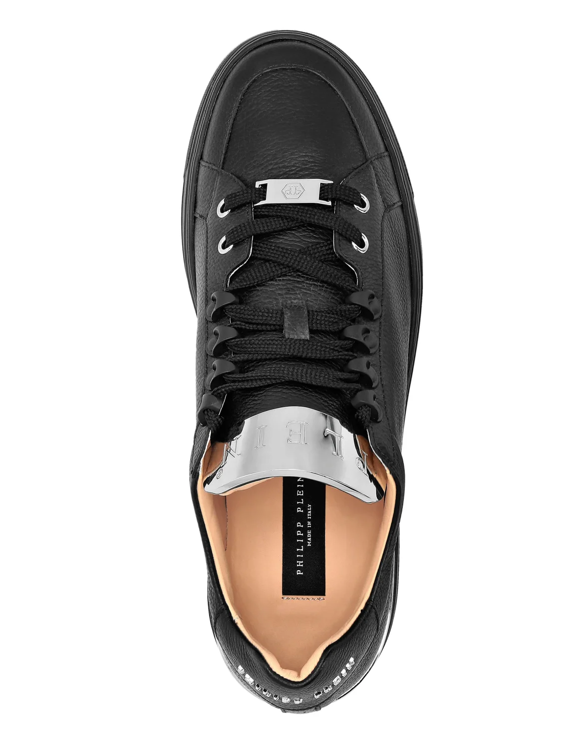 LO-TOP SNEAKERS SILVER $URFER LEATHER, цвет: Черный