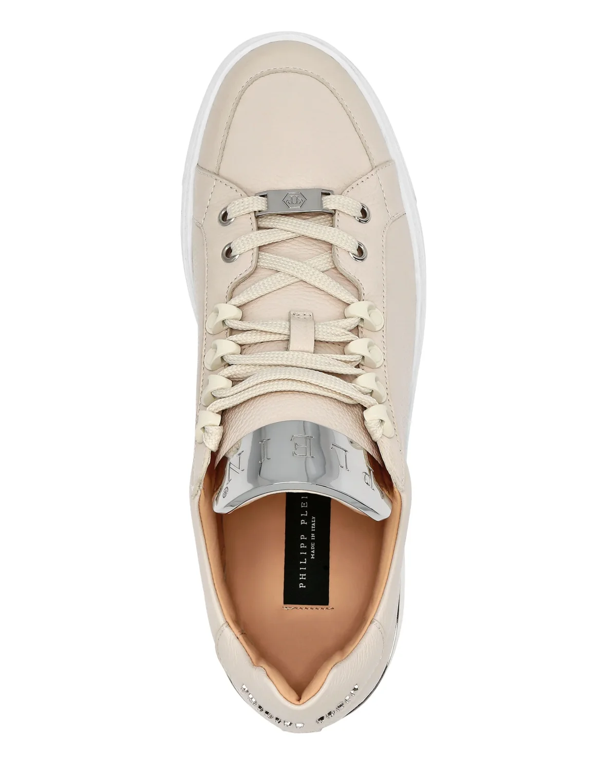 LO-TOP SNEAKERS SILVER $URFER LEATHER, цвет: Бежевый