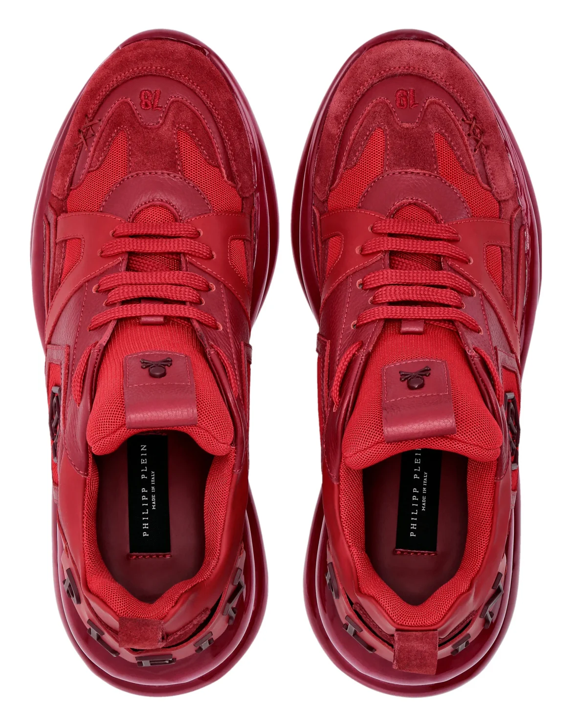 Runner mix materials Plein Hurricane, цвет: Красный