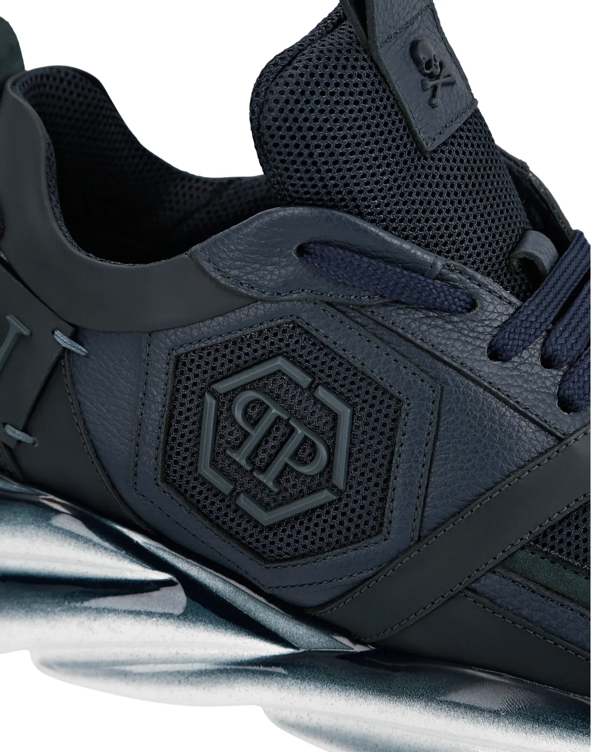 Runner mix materials Plein Hurricane, цвет: Синий
