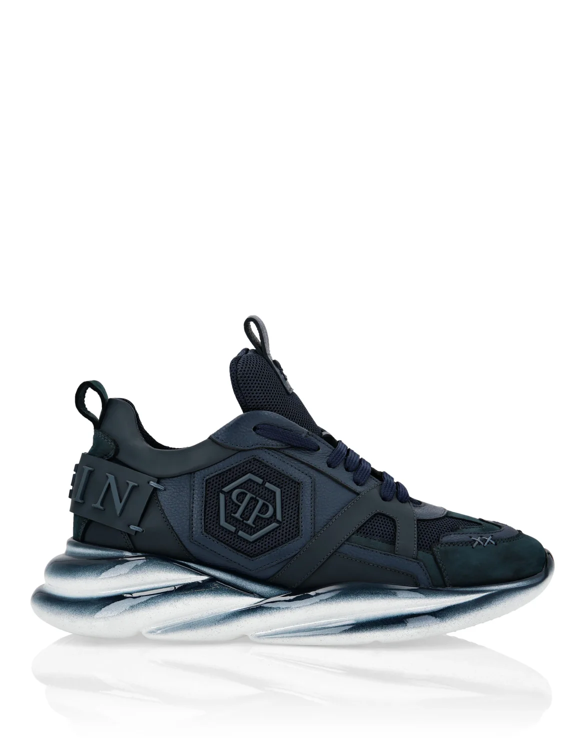 Runner mix materials Plein Hurricane, цвет: Синий