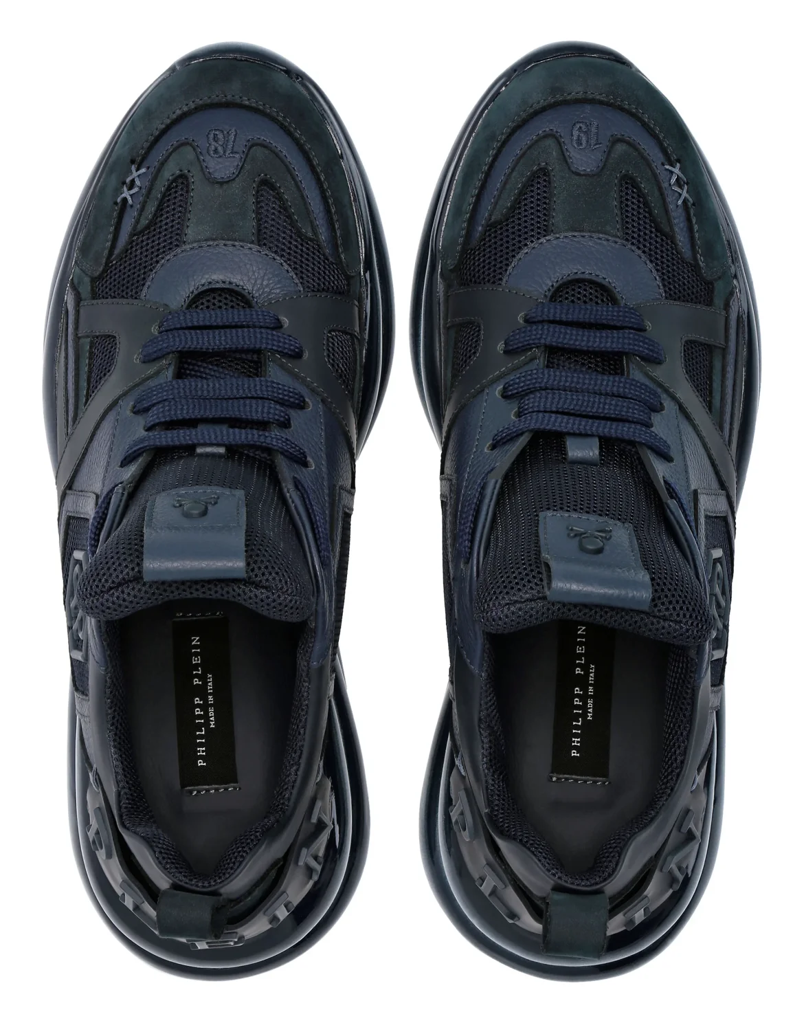 Runner mix materials Plein Hurricane, цвет: Синий