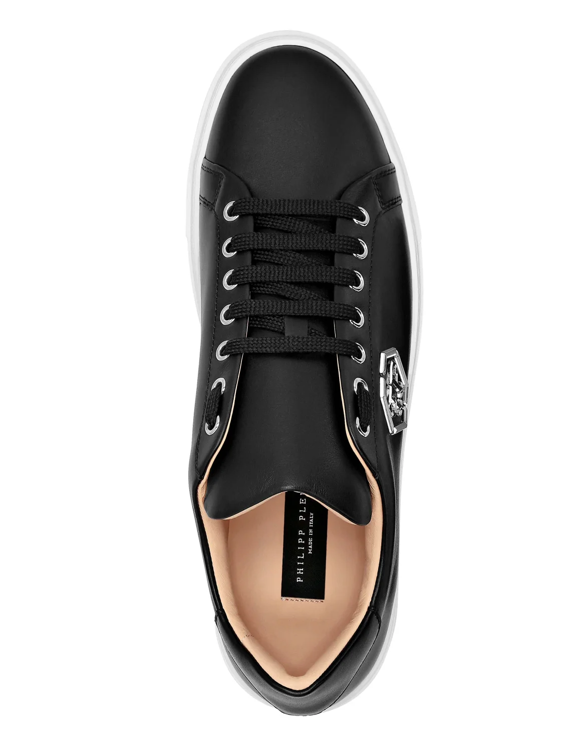 Leather Lo-Top Sneakers The Plein Original TM, цвет: Черный