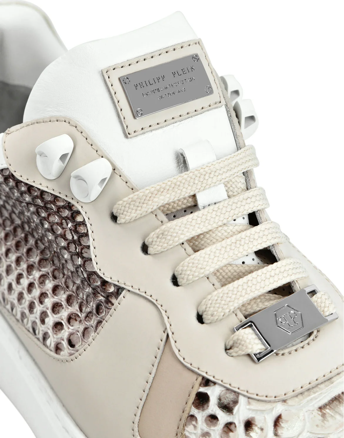 Python Lo-Top Sneakers G.O.A.T. TM, цвет: Белый