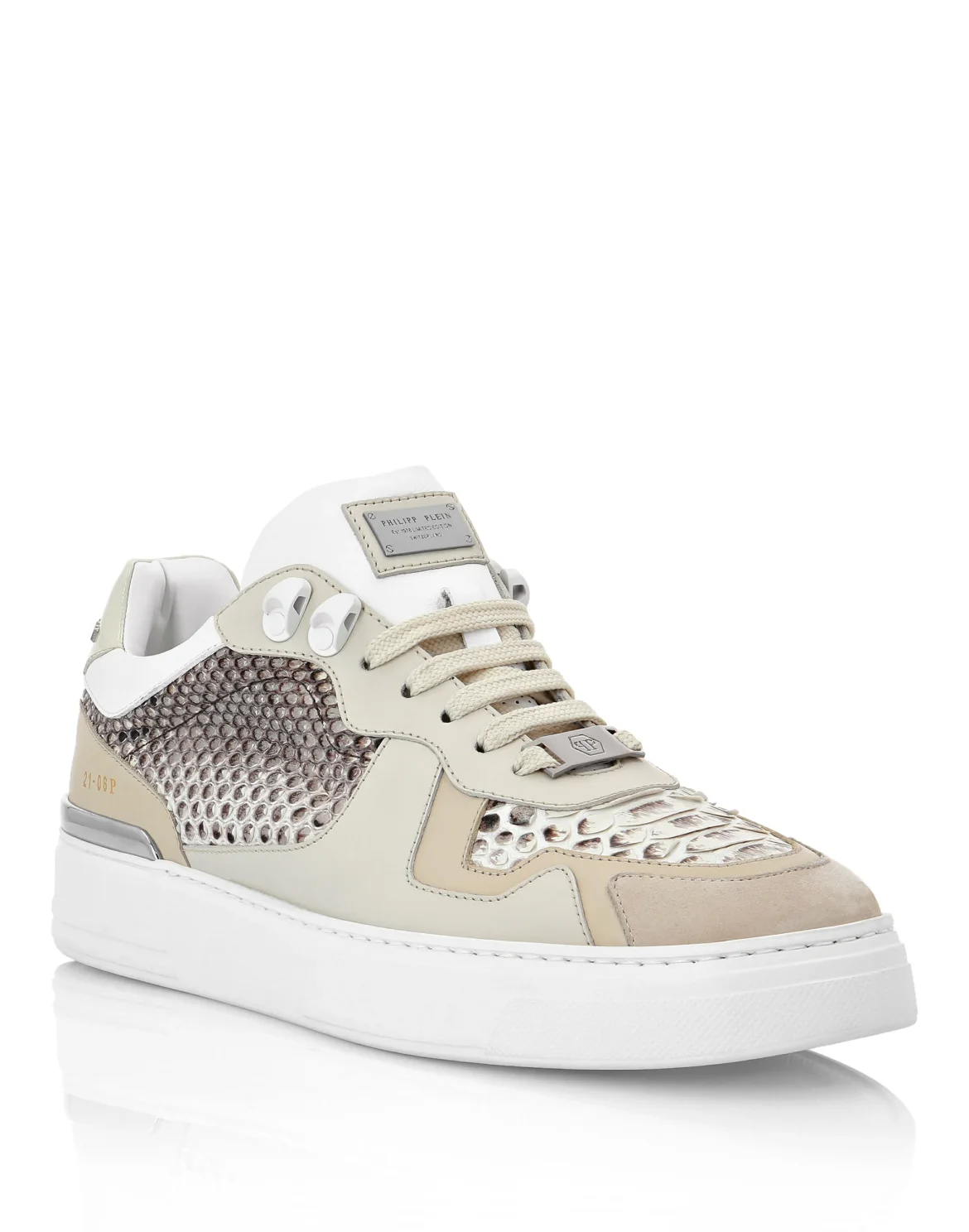 Python Lo-Top Sneakers G.O.A.T. TM, цвет: Белый