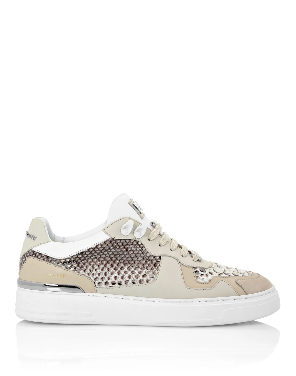 Python Lo-Top Sneakers G.O.A.T. TM, цвет: Белый