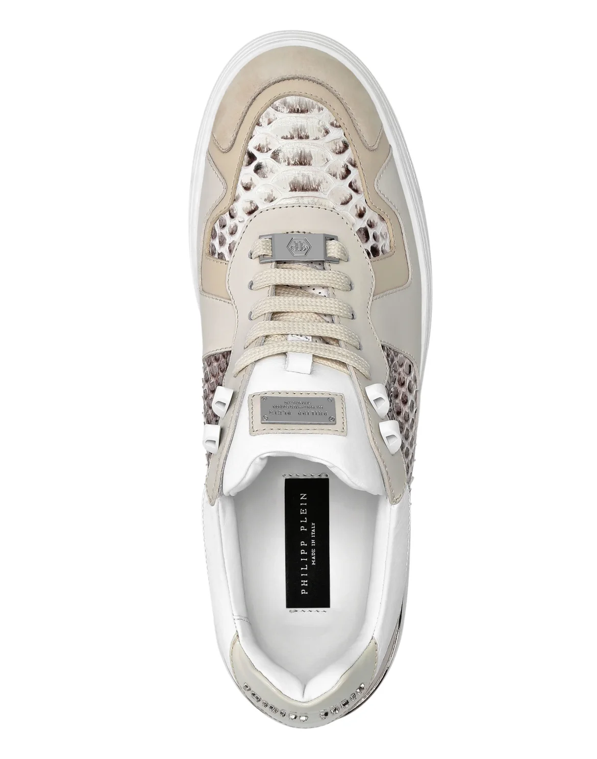 Python Lo-Top Sneakers G.O.A.T. TM, цвет: Белый