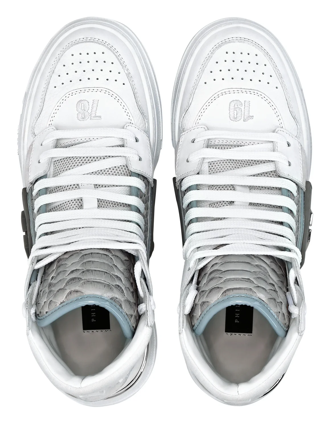 HI-TOP SNEAKERS PHANTOM KICK$ PYTHON HEXAGON, цвет: Белый