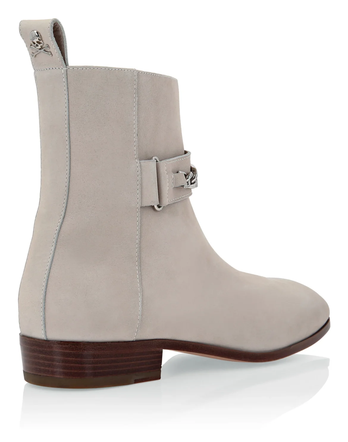 Nabuk Boots Low Flat, цвет: Бежевый