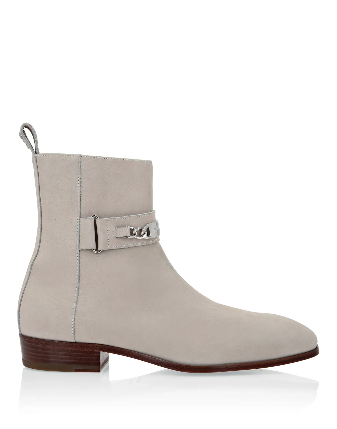Nabuk Boots Low Flat, цвет: Бежевый