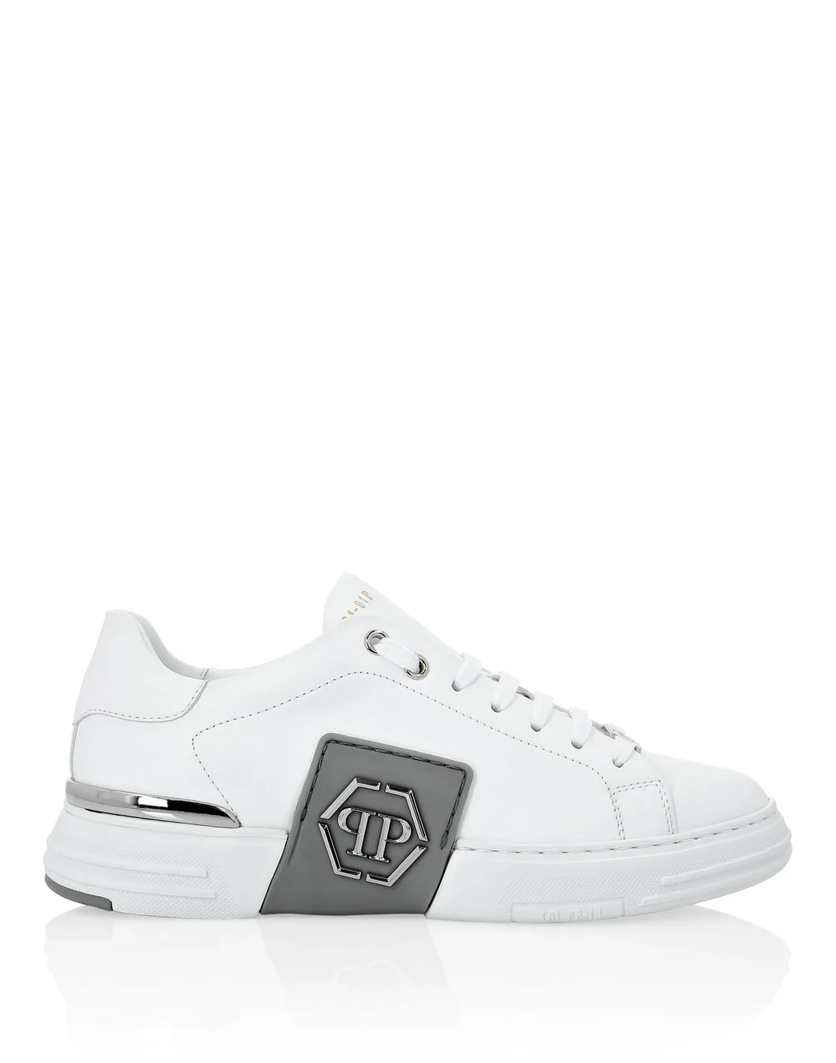 LO-TOP SNEAKERS PHANTOM KICK$ LEATHER Platinum HEXAGON, цвет: Белый