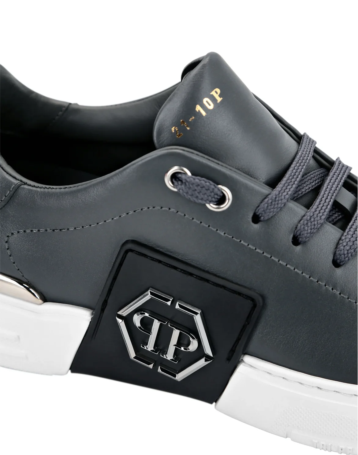 LO-TOP SNEAKERS PHANTOM KICK$ LEATHER Platinum HEXAGON, цвет: Серый