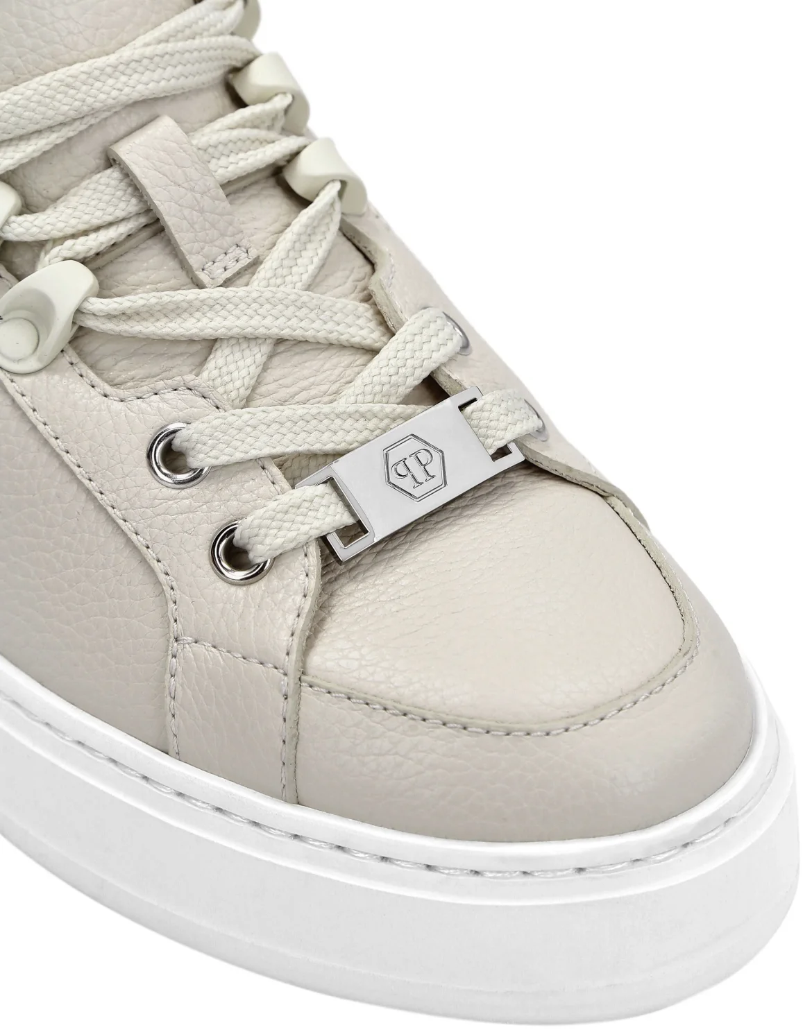 Leather Lo-Top Sneakers Silver $urfer TM, цвет: Бежевый