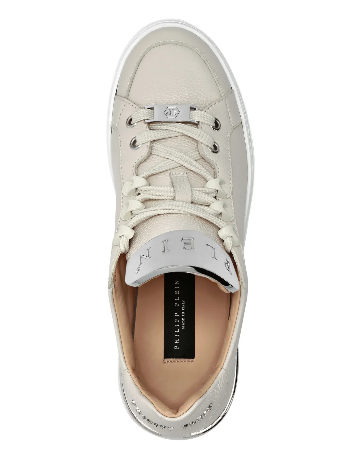 Leather Lo-Top Sneakers Silver $urfer TM, цвет: Бежевый
