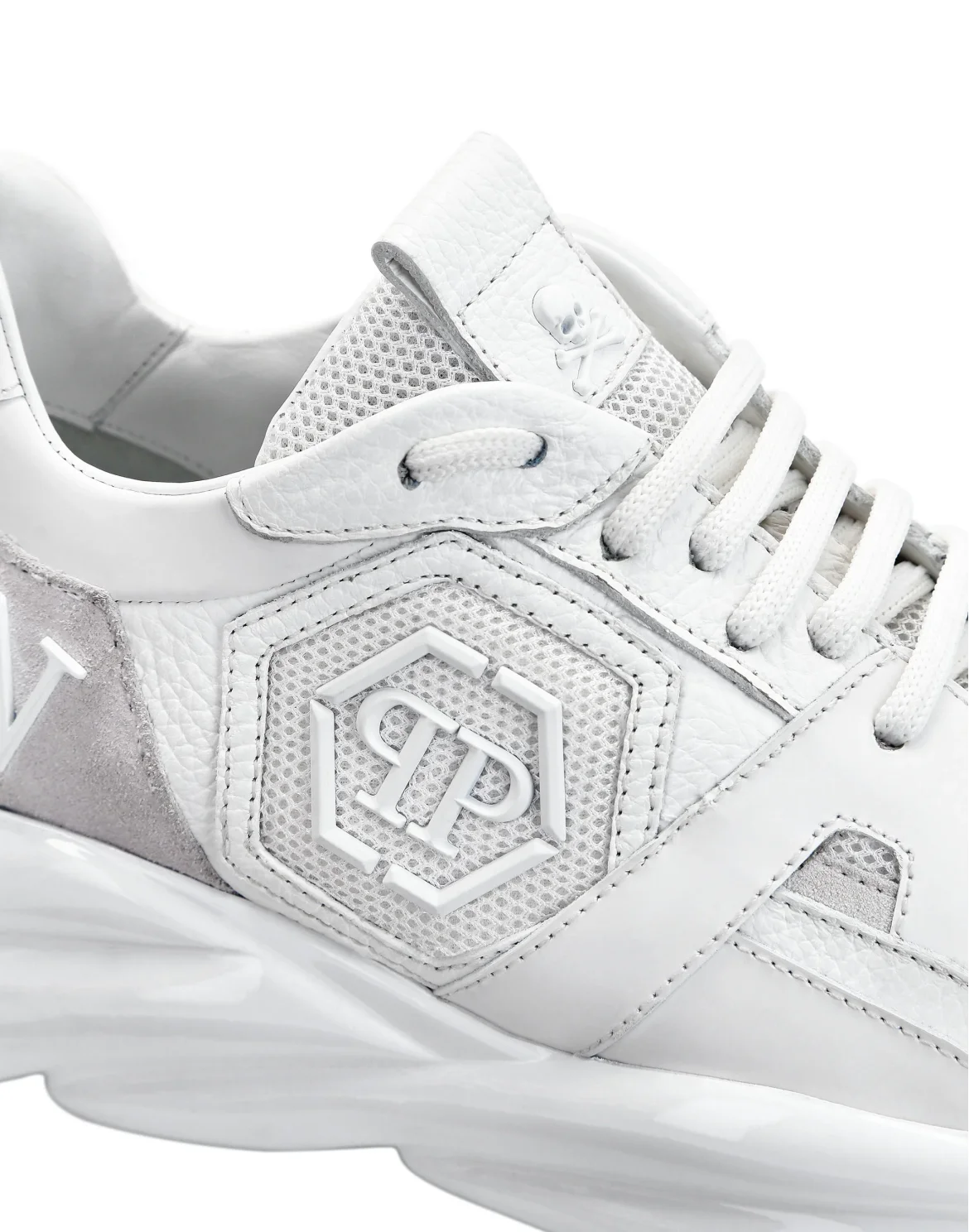 Runner mix materials Plein Hurricane, цвет: Белый