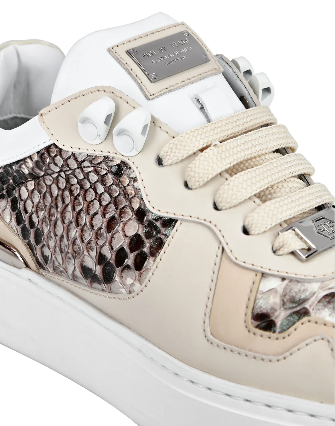 Python Lo-Top Sneakers Luxury, цвет: Белый
