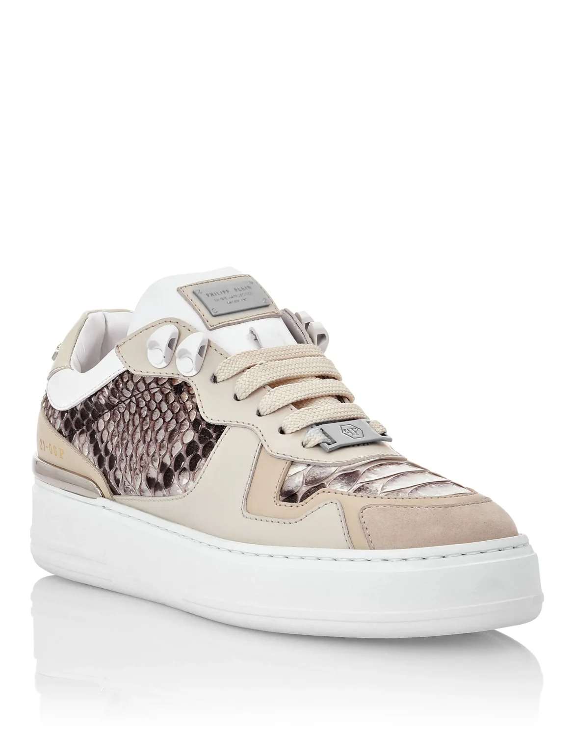 Python Lo-Top Sneakers Luxury, цвет: Белый