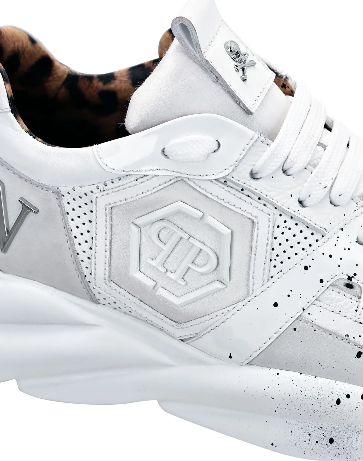 Runner mix materials Plein Hurricane, цвет: Белый