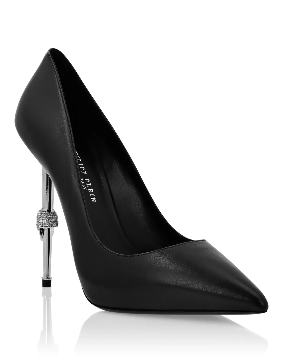 Leather Decollete Hi-Heels Skull, цвет: Черный