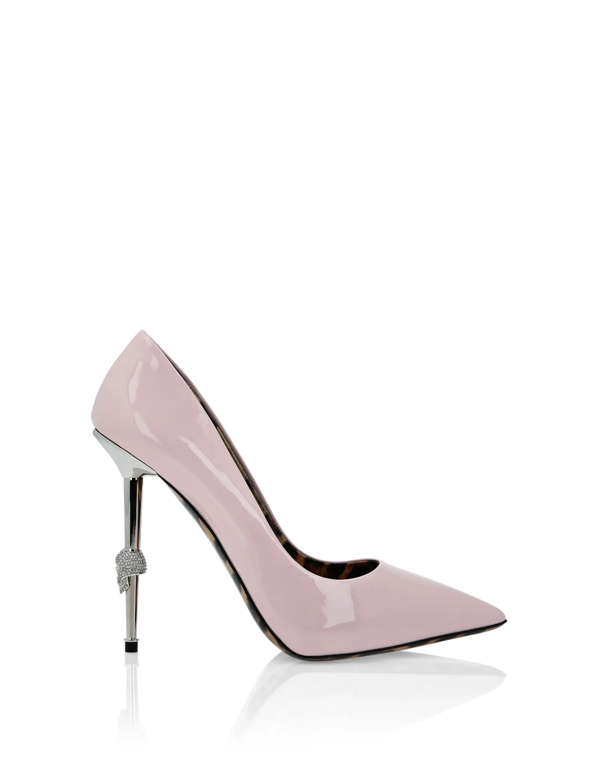 Patent Leather Decollete Hi-Heels Skull, цвет: Розовый