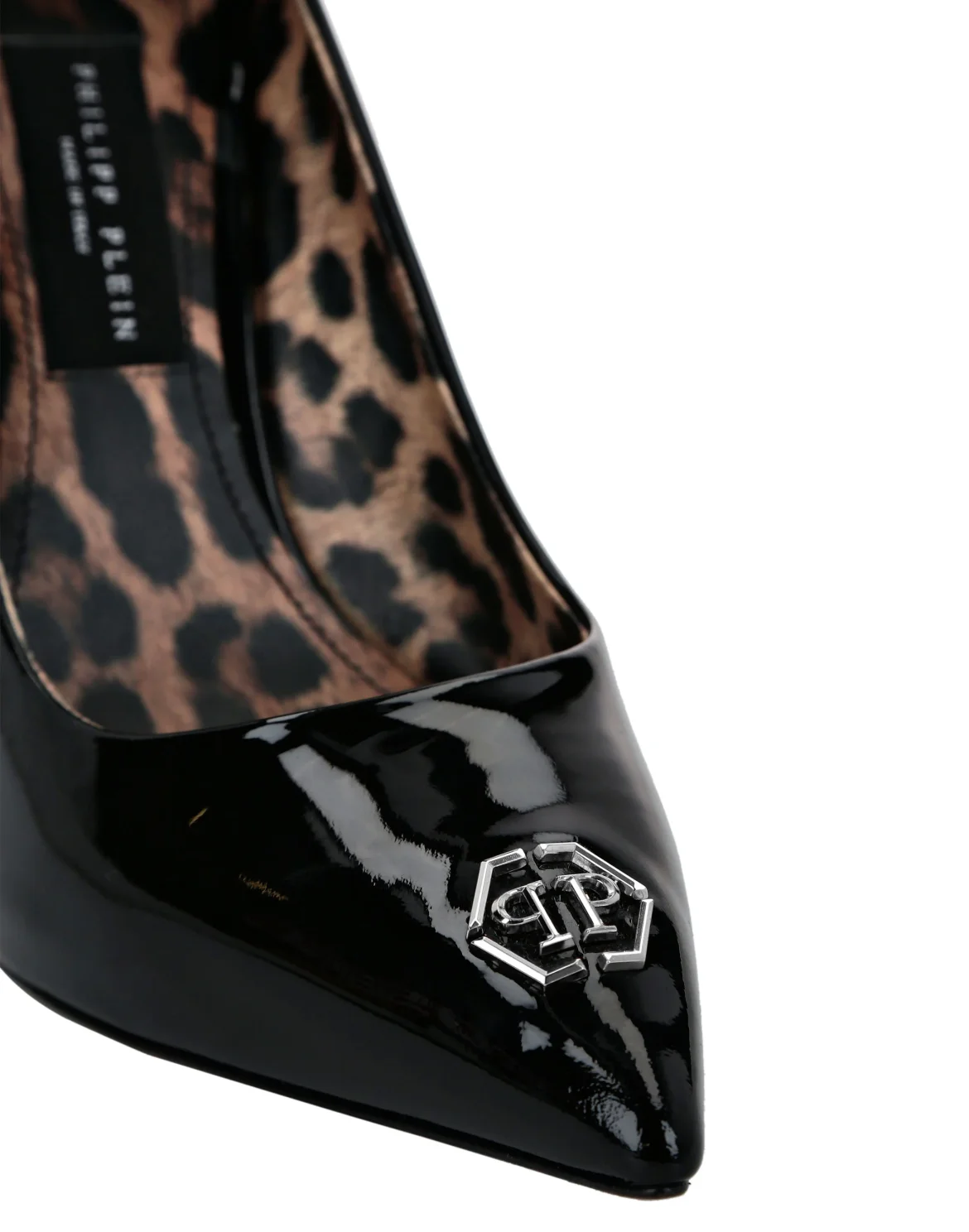Patent Leather Decollete Hi-Heels Iconic Plein, цвет: Черный