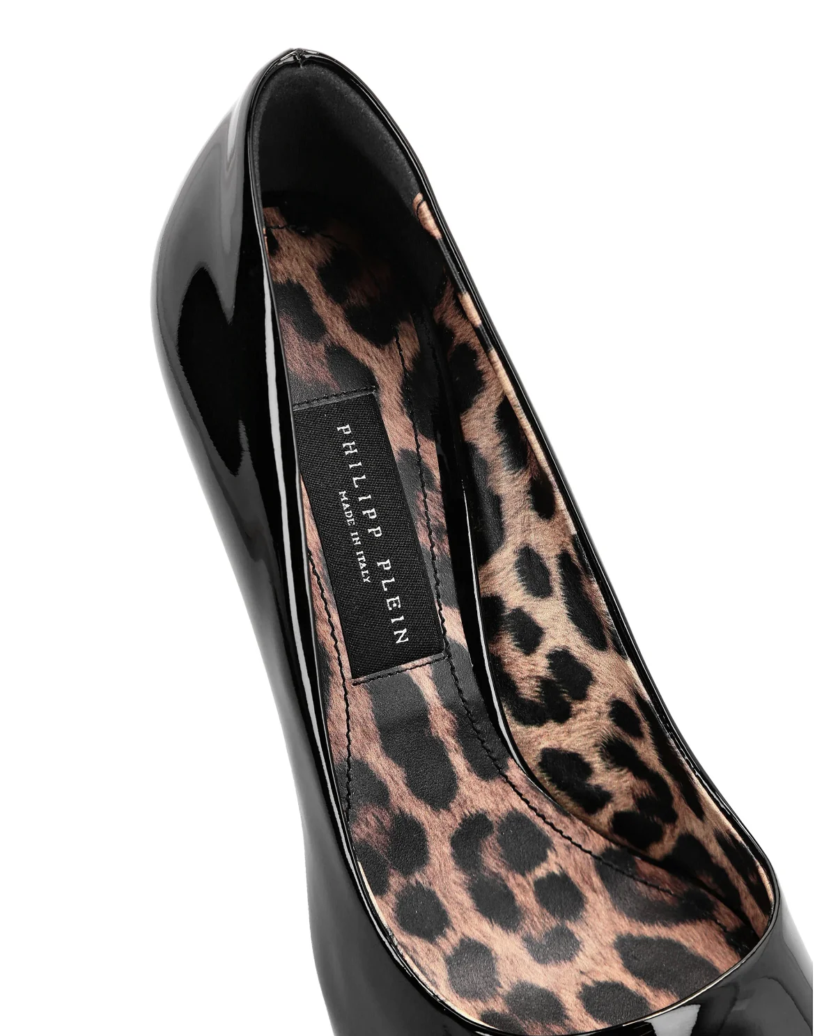 Patent Leather Decollete Hi-Heels Iconic Plein, цвет: Черный