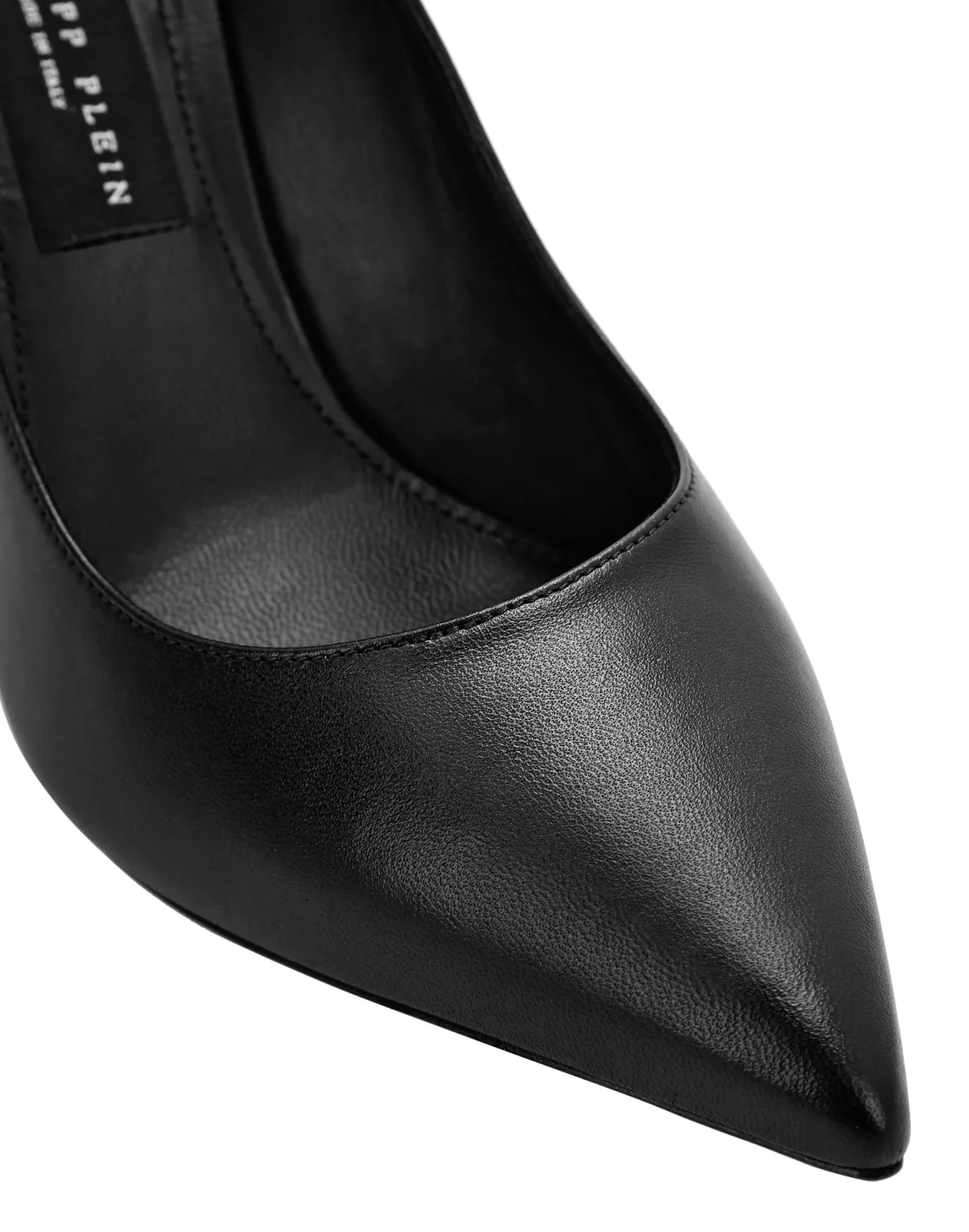 Leather Decollete Mid Heels Skull, цвет: Черный