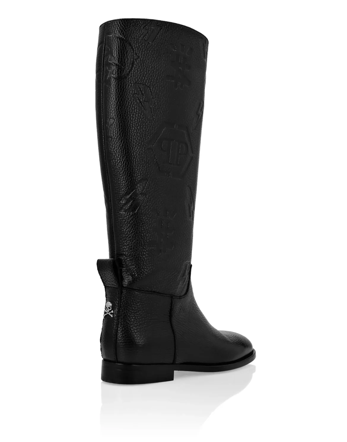 Leather Boots Lo-Heels Mid  Monogram, цвет: Черный