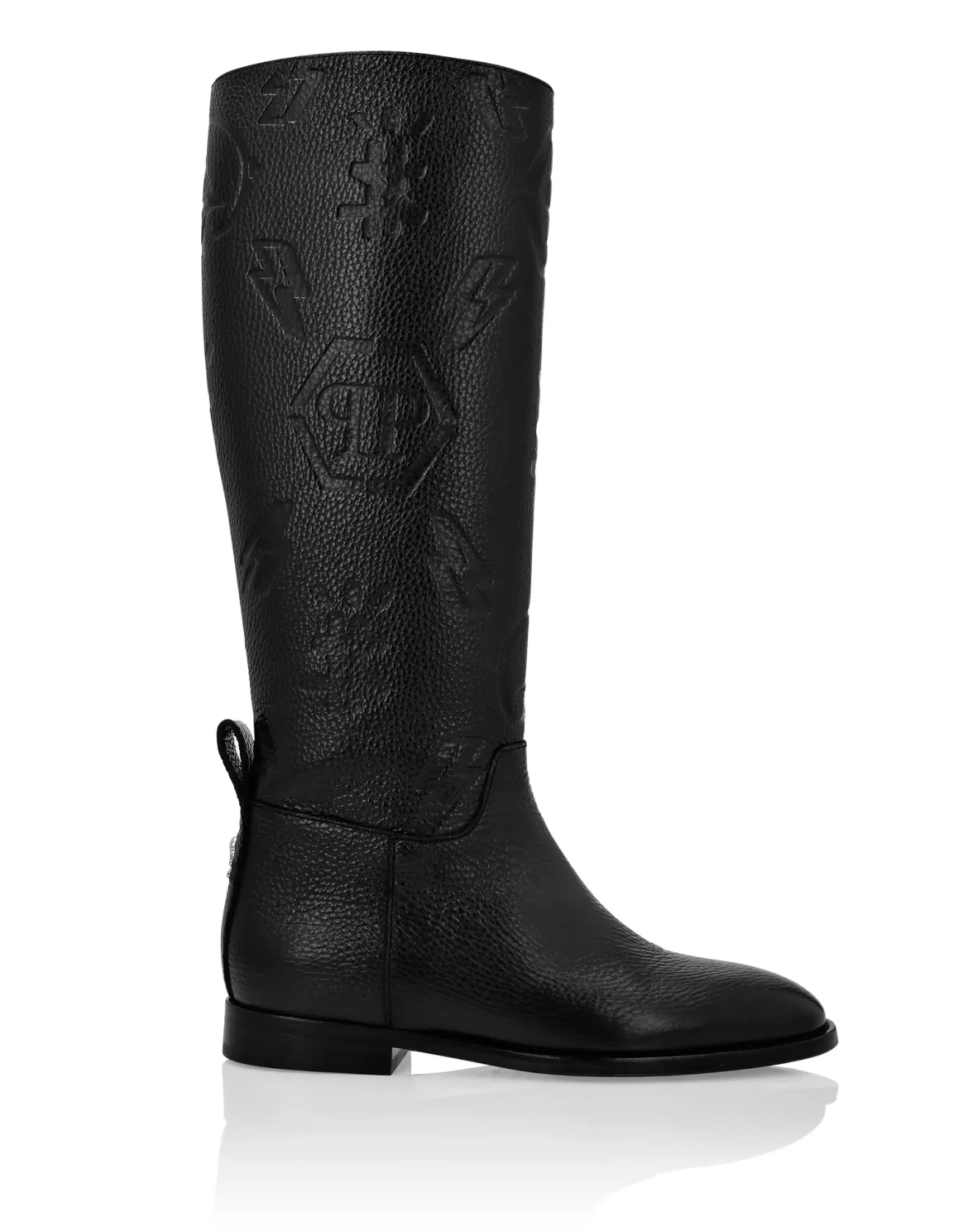 Leather Boots Lo-Heels Mid  Monogram, цвет: Черный