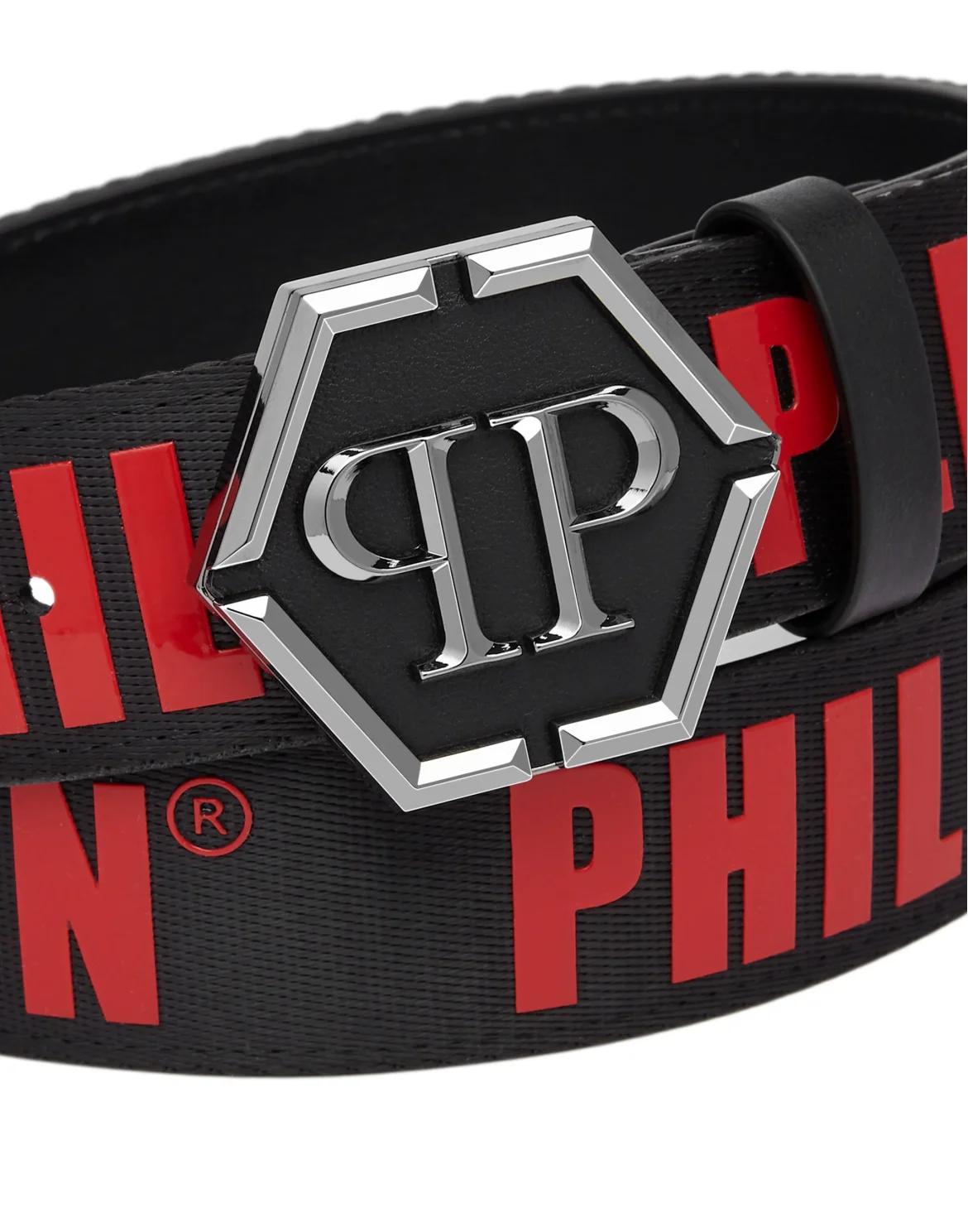 Leather Belt Philipp Plein TM, цвет: Черный