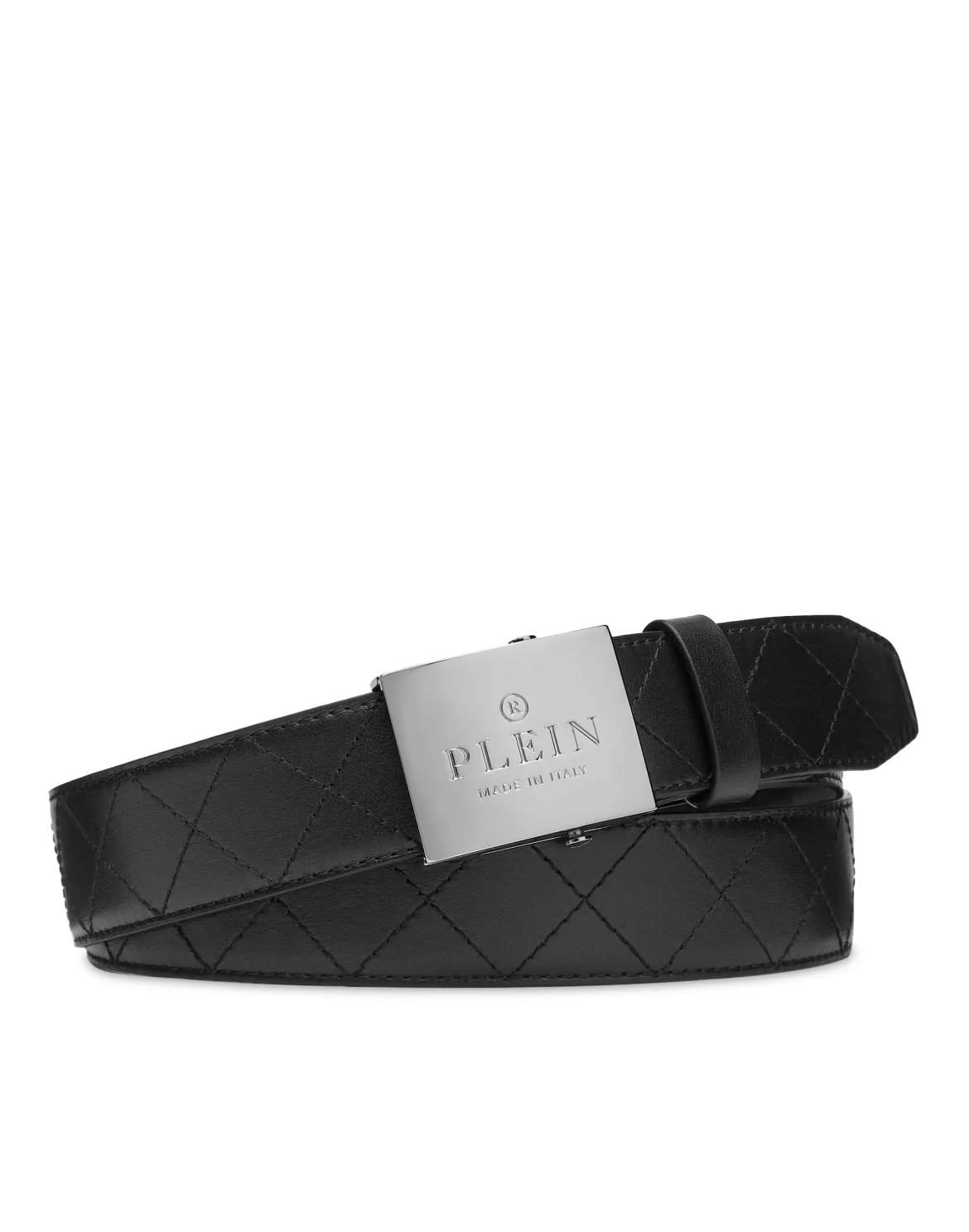 Leather Belt Philipp Plein TM, цвет: Черный