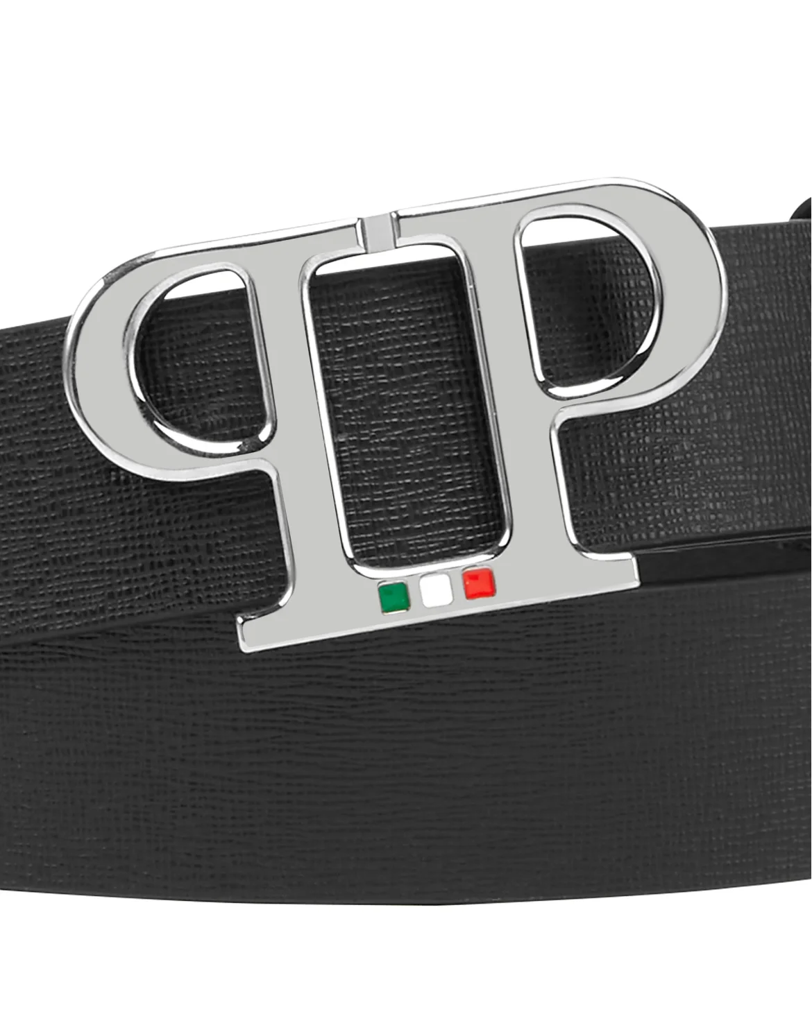 ST Alce Leather Belt Philipp Plein TM, цвет: Черный