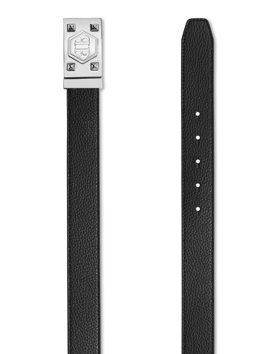 Alce Leather Belt Hexagon, цвет: Черный