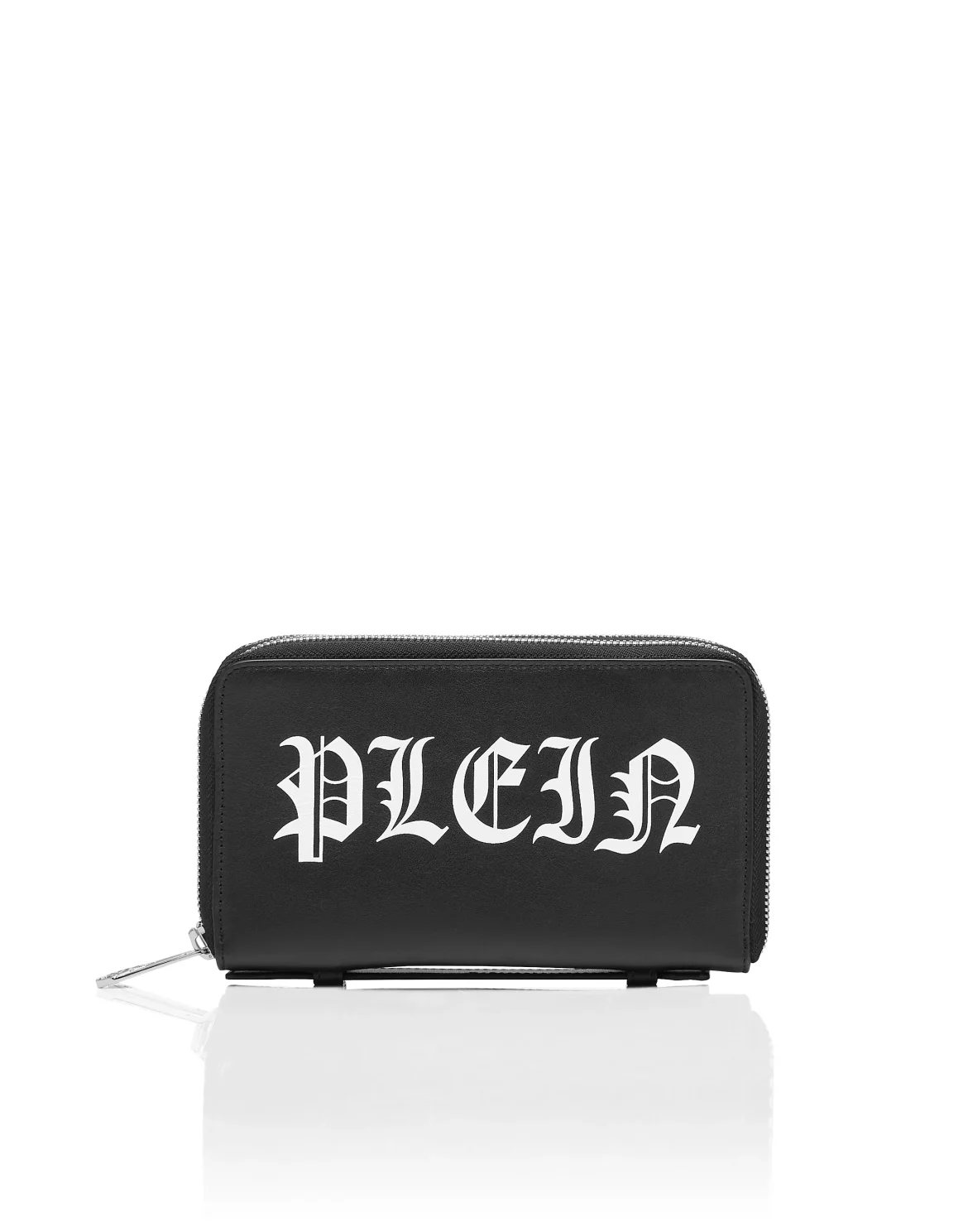 Double zip around Wallet Gothic Plein, цвет: Черный