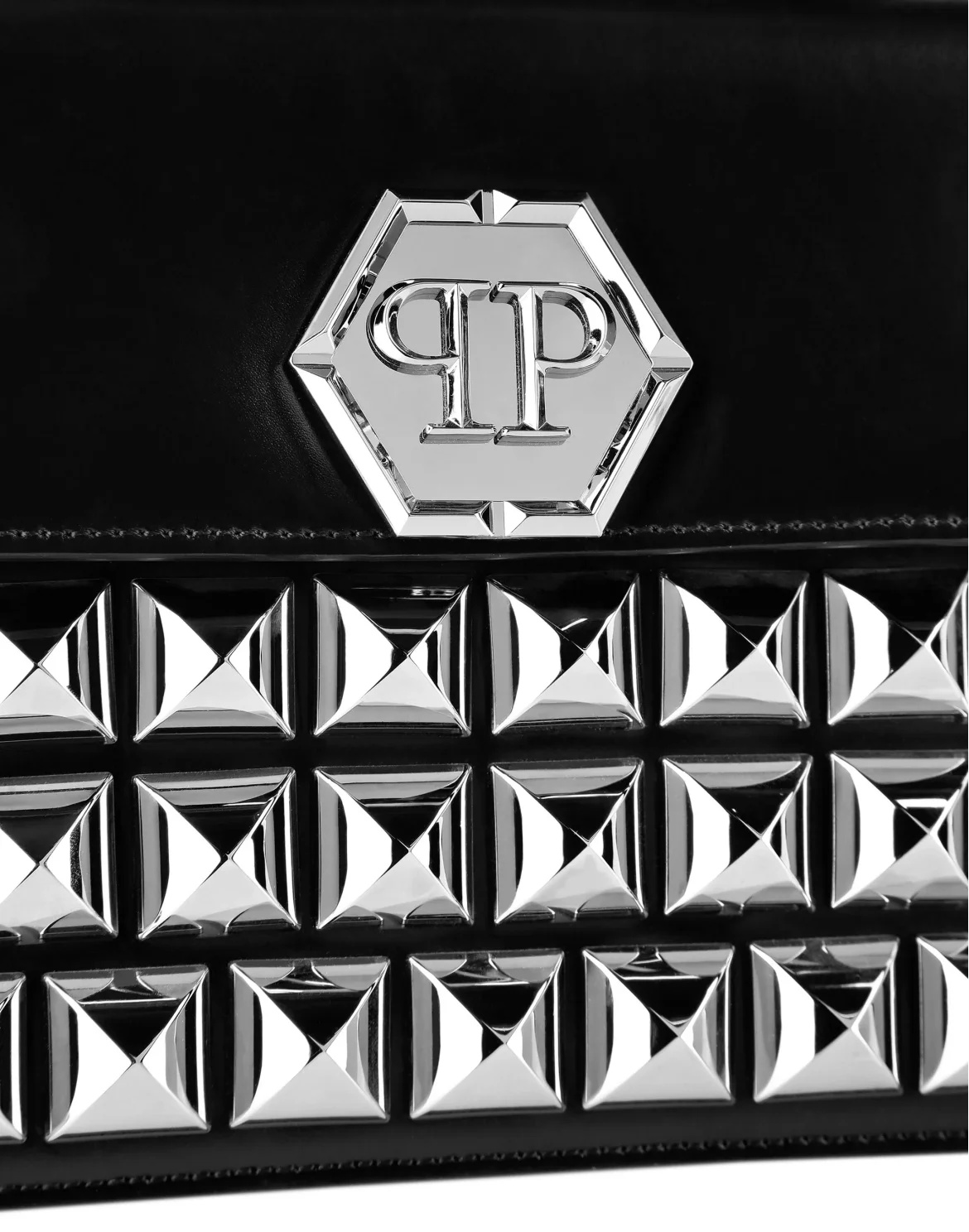 Medium Handle Bag Superheroine STUDS, цвет: Черный
