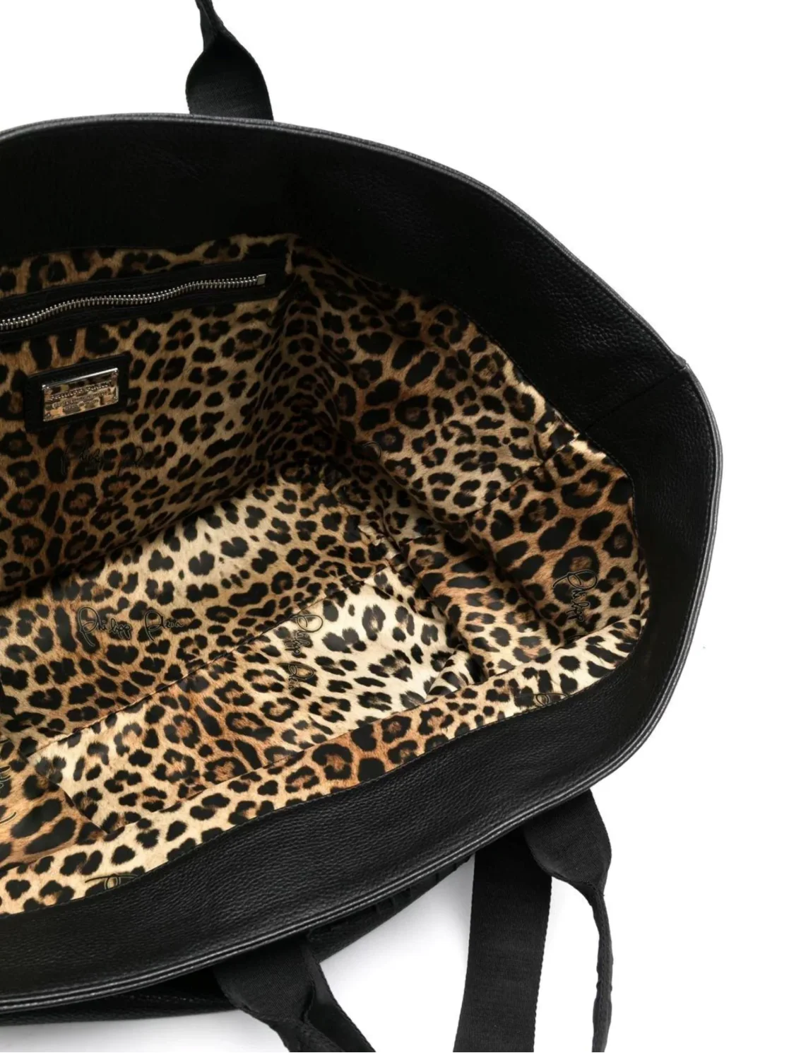 Leather Tote Bag, цвет: Черный
