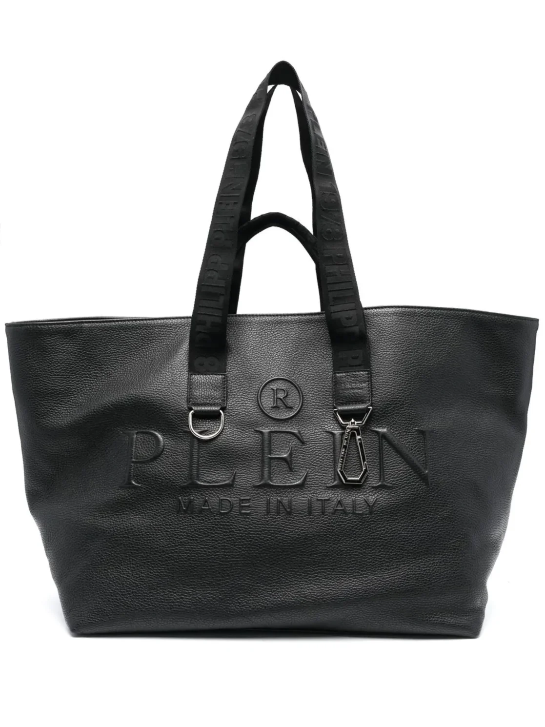 Leather Tote Bag, цвет: Черный