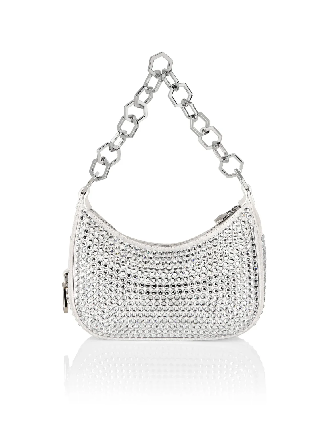 Shoulder Bag Crystals, цвет: Серебристый