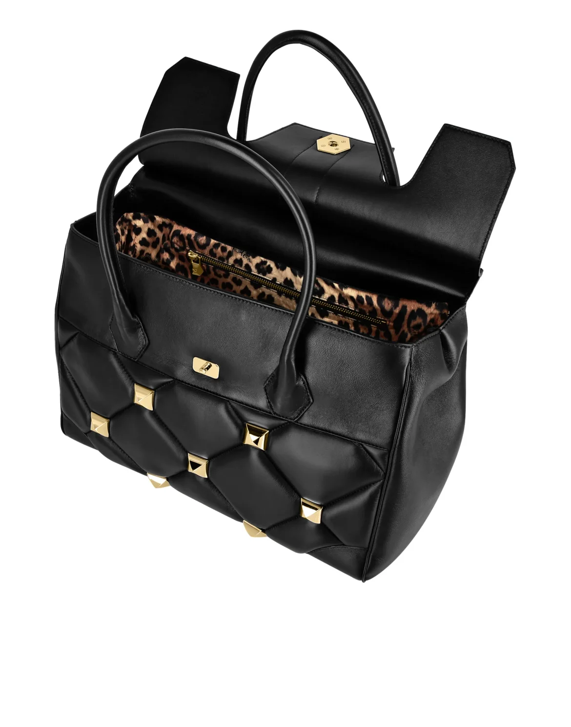 Shopping Bag Studs, цвет: Черный
