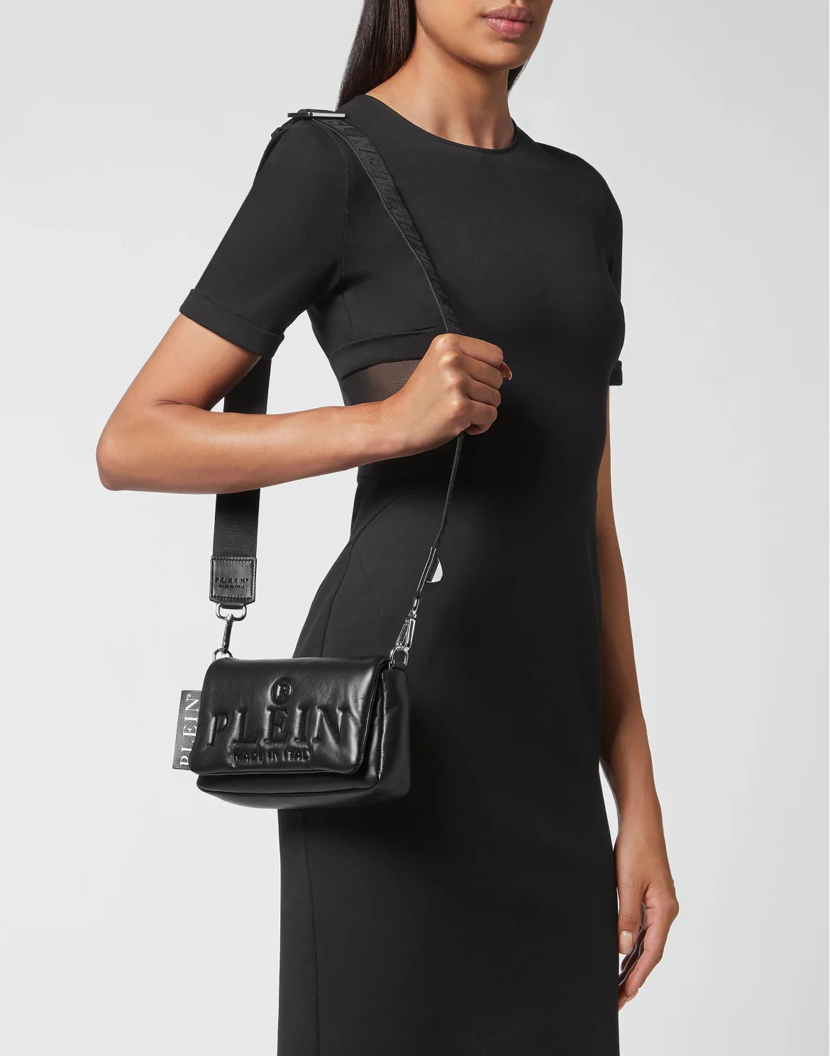 Small Soft Shoulder Bag Philipp Plein TM, цвет: Черный
